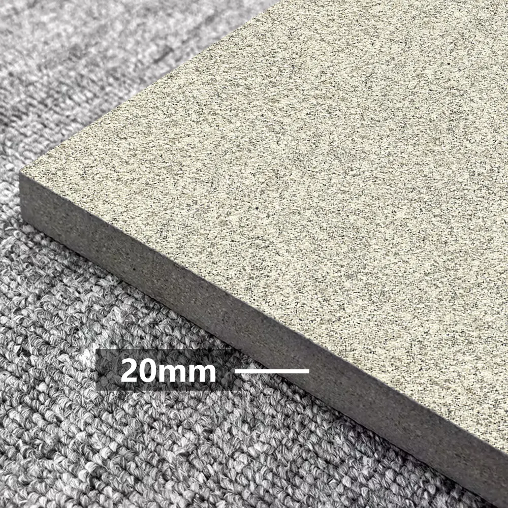 Non-Slip Stone-Look Porcelain Outdoor Tile 600x600x20mm