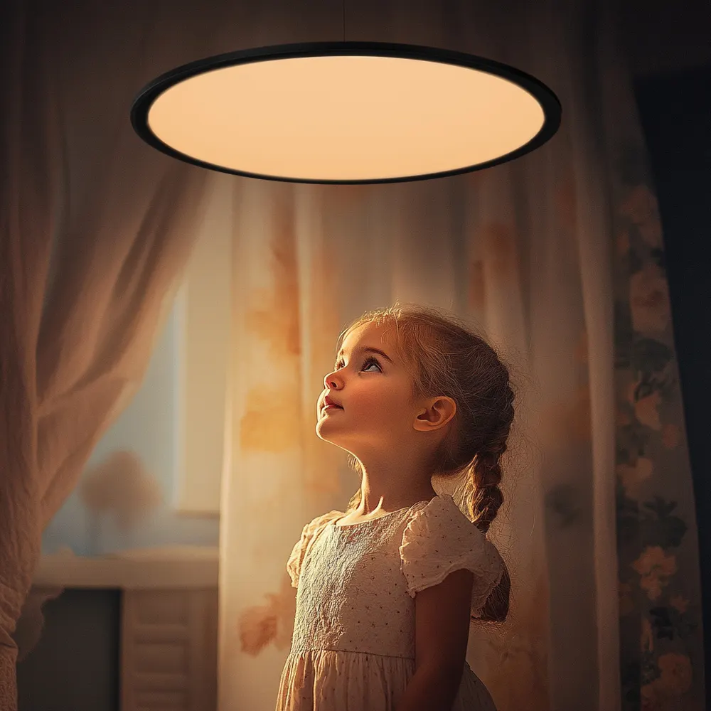 Slim Surface-Mounted Round LED Panel Light 24-96W product sample