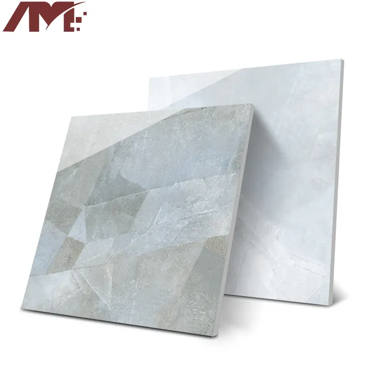 Stone-Look Glossy Porcelain Floor Tile 600x600mm