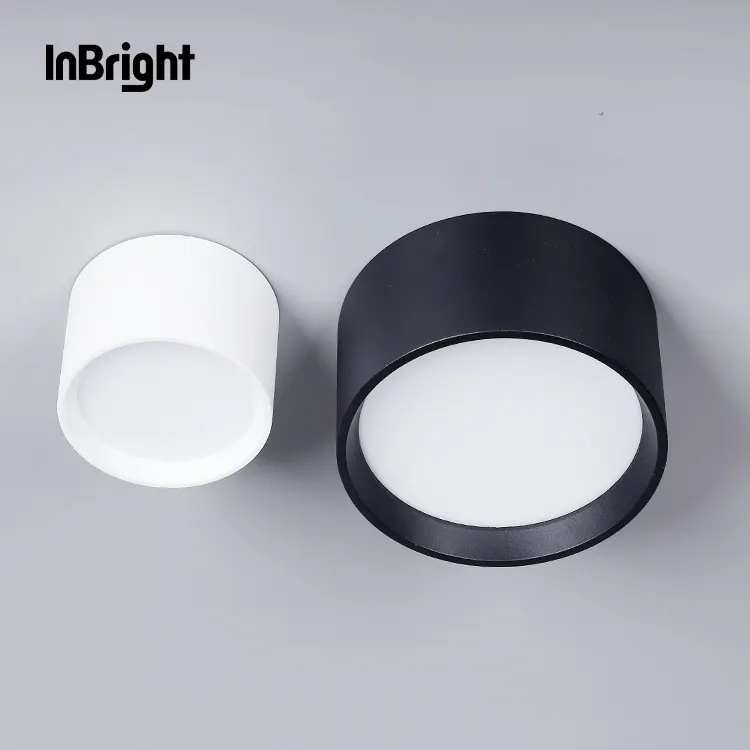 Anti-Glare Dimmable Surface-Mounted LED Downlight Black/White 9-18W 3500K