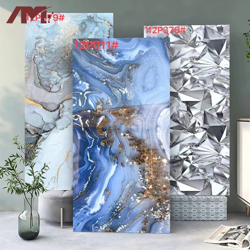 Marble-Look Polished Porcelain Floor Tile 600x1200mm