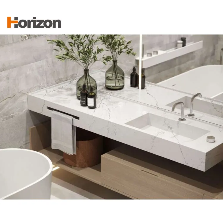 Calacatta Gray Engineered Quartz Slab 3200x1600mm