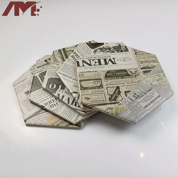 Glossy Porcelain Hexagonal Tile 200x230mm
