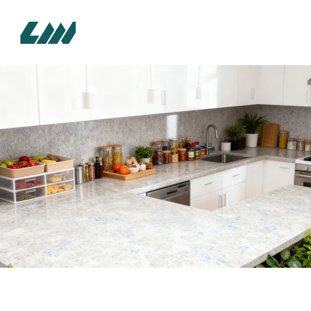 White Engineered Quartz Slab 3200x1600mm