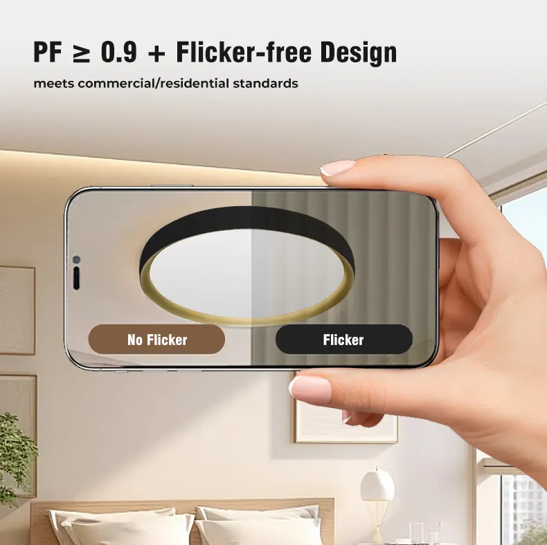 Dimmable LED Ceiling Light 40W 220V IP66 3CCT Selectable