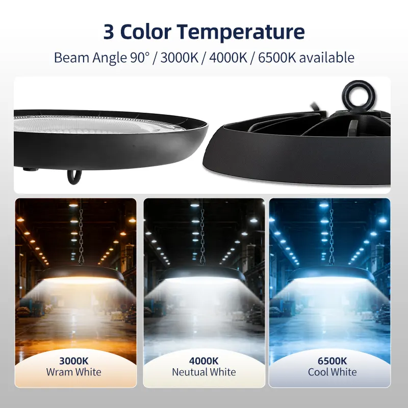 Aluminum UFO LED High Bay Light 100-300W IP65 6500K
