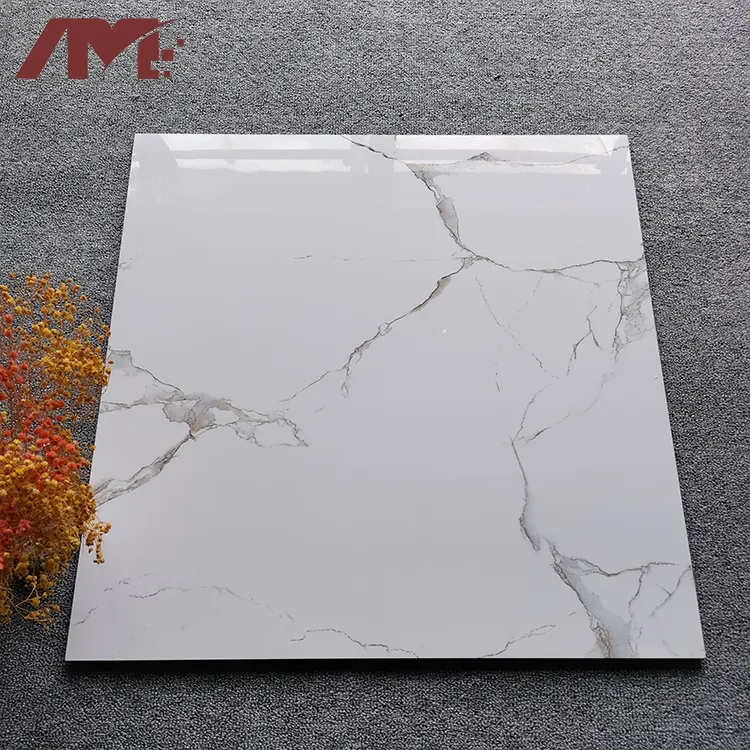 White Glazed Porcelain Floor Tile 600x600mm