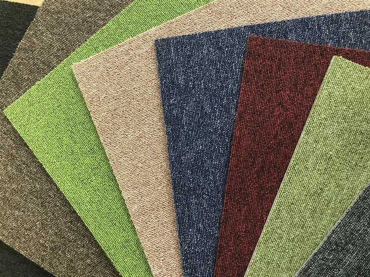 Polypropylene/Nylon Carpet Tile 50x50cm with Rubber Backing