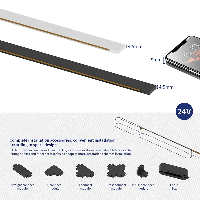 Tuya Zigbee Aluminum Magnetic LED Track Spotlight 24V