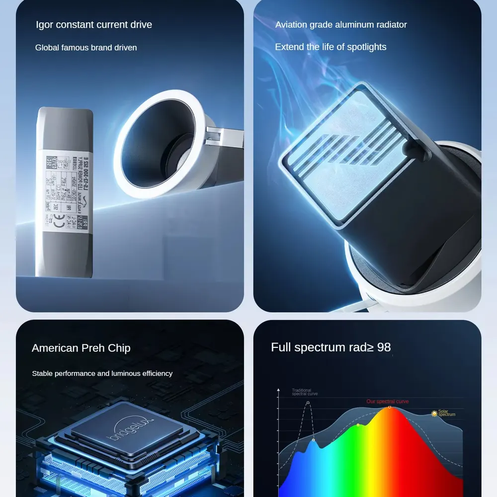 Recessed Aluminum LED Downlight 7/10W