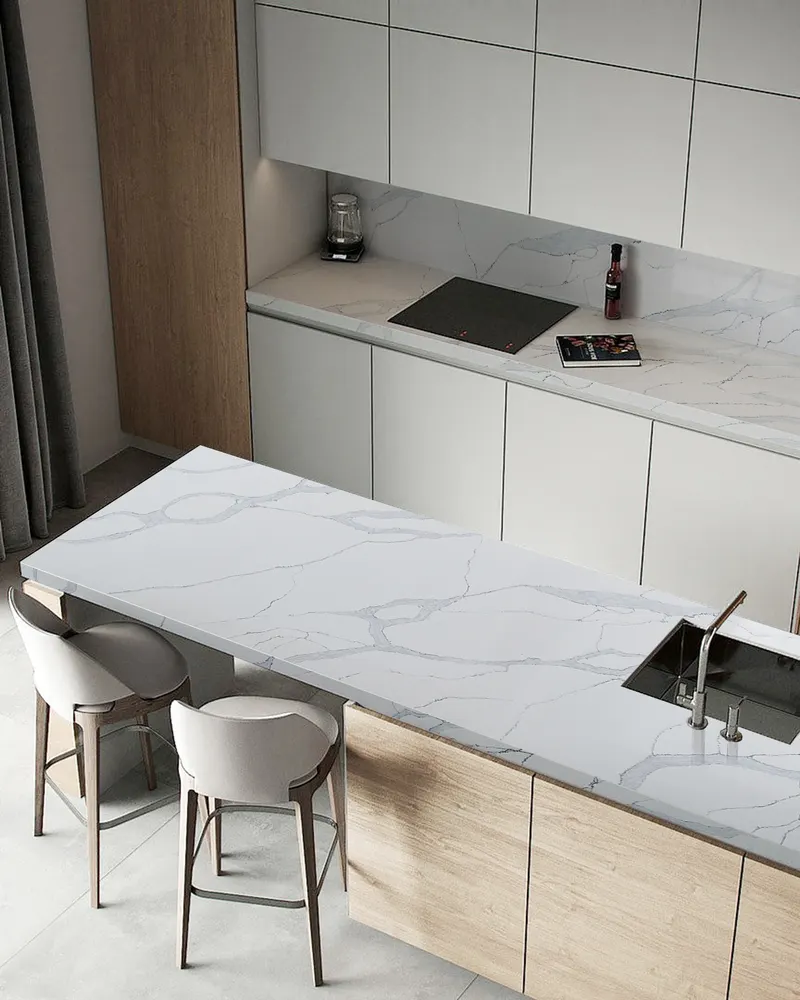 Calacatta Engineered Quartz Slab 3200x1600mm