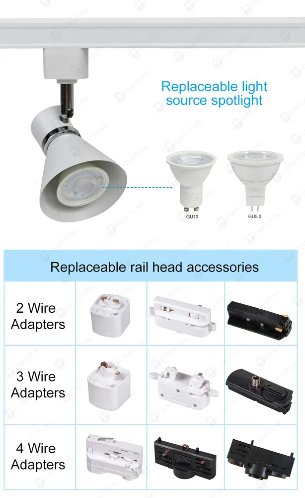 Aluminum LED Track Spotlight 3-15W