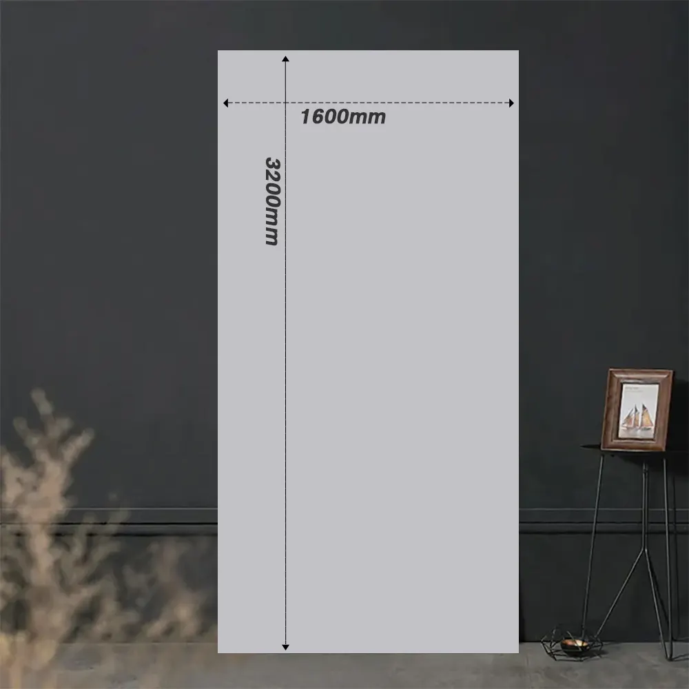 Marble-Look Gray Ceramic Wall And Floor Tile 1600x3200mm