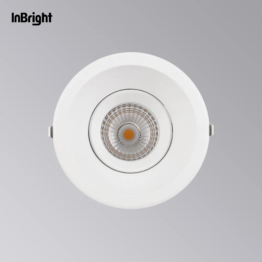 Anti-Glare Adjustable Recessed COB LED Downlight 8-28W IP65