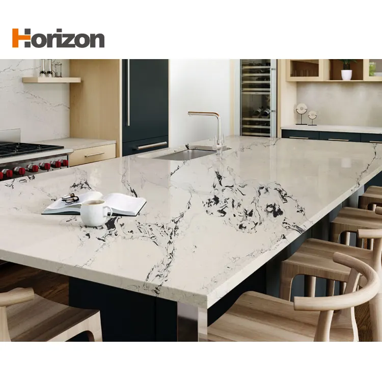 White Engineered Quartz Slab 3200x1600mm