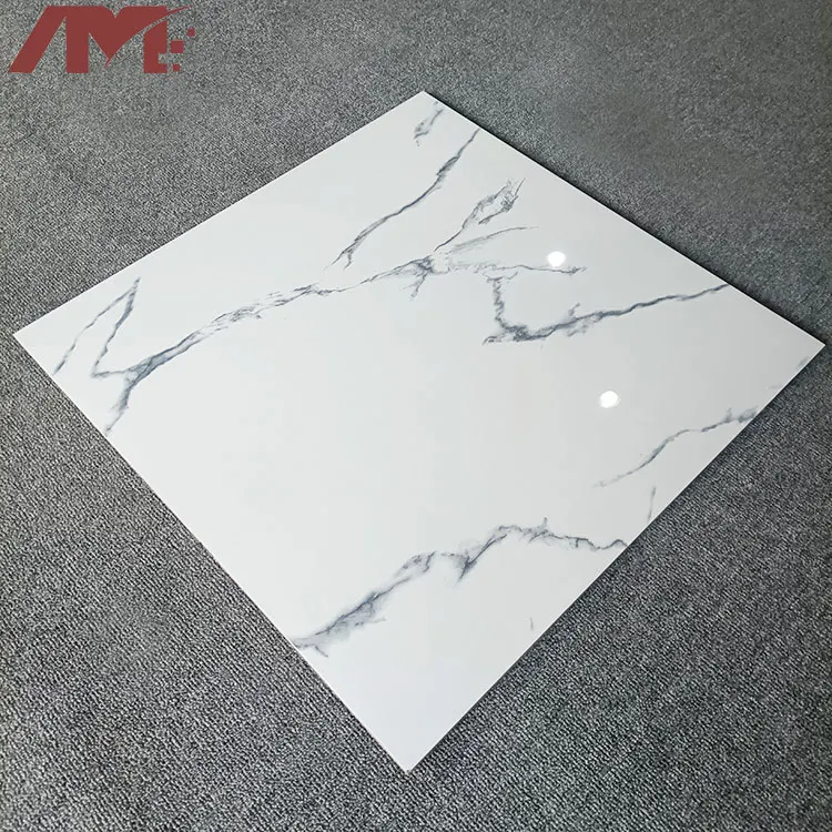 Stone-Look Polished Porcelain Floor Tile 600x600mm