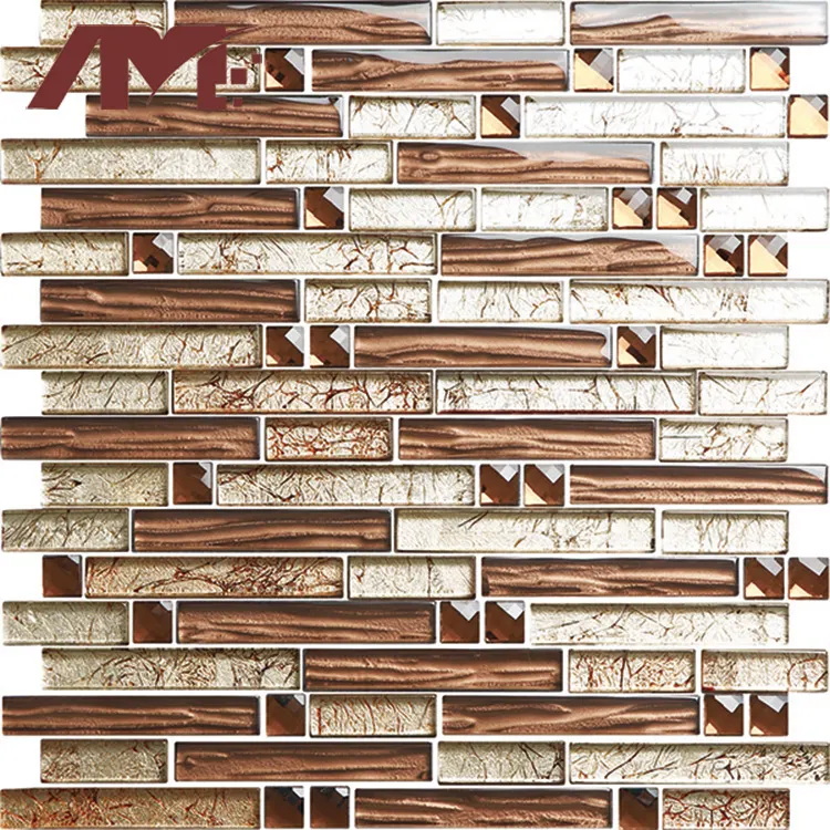 Brown Glass Mosaic Tile 300x300mm