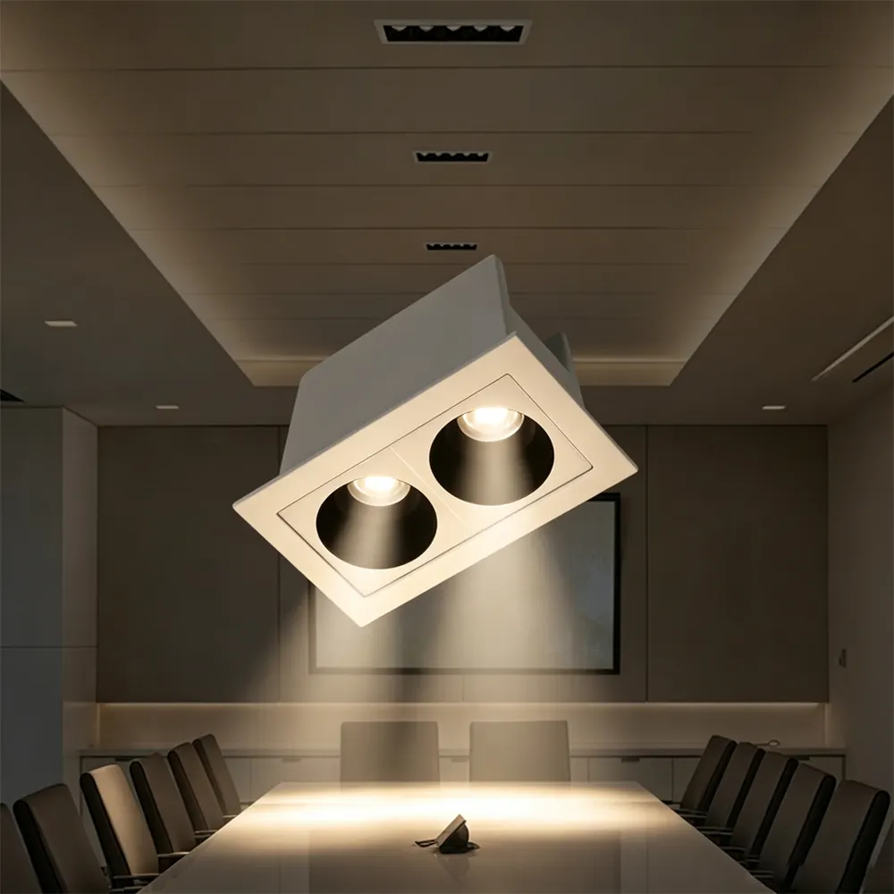 Recessed Square Aluminum LED Grille Spotlight product sample