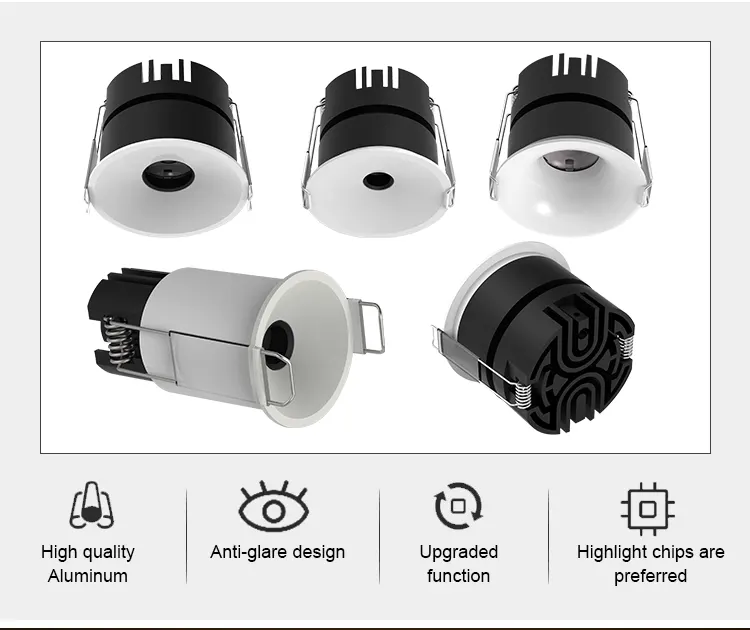 Adjustable Smart Recessed LED Downlight 5-12W