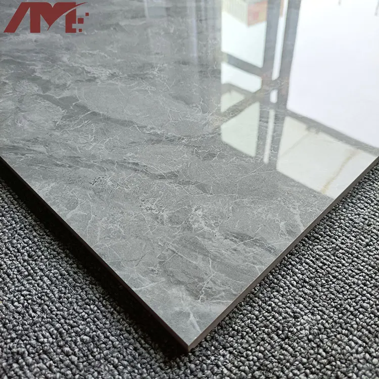 Marble-Look Glazed Porcelain Floor Tile 600x600mm