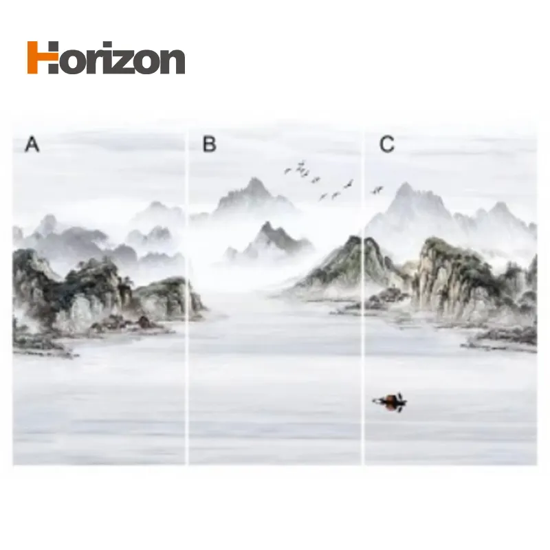 Landscape-Pattern Glossy Sintered Stone Slab 1600x3200mm