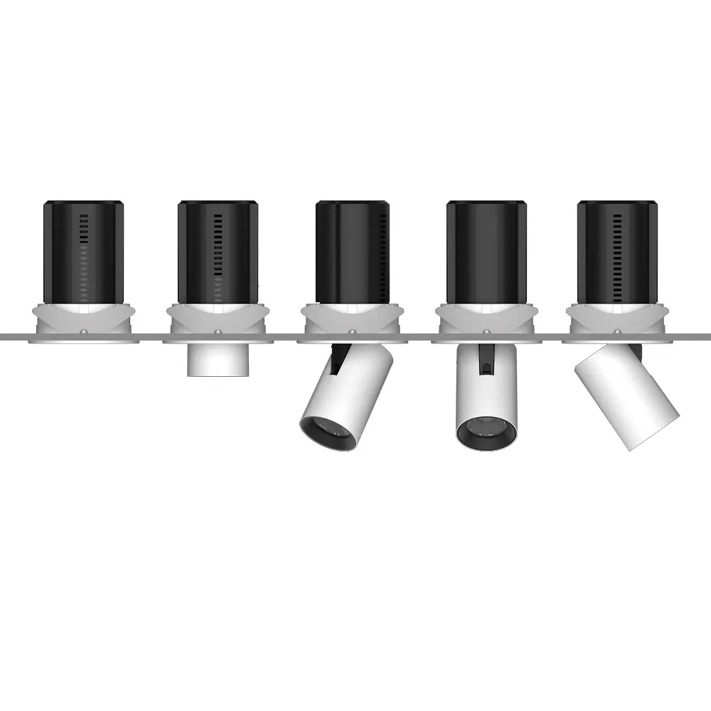 Adjustable Recessed Rectangular LED Grille Spotlight 7/12W