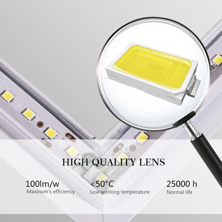 Slim Recessed Aluminum LED Panel Light 600x1200mm 60W