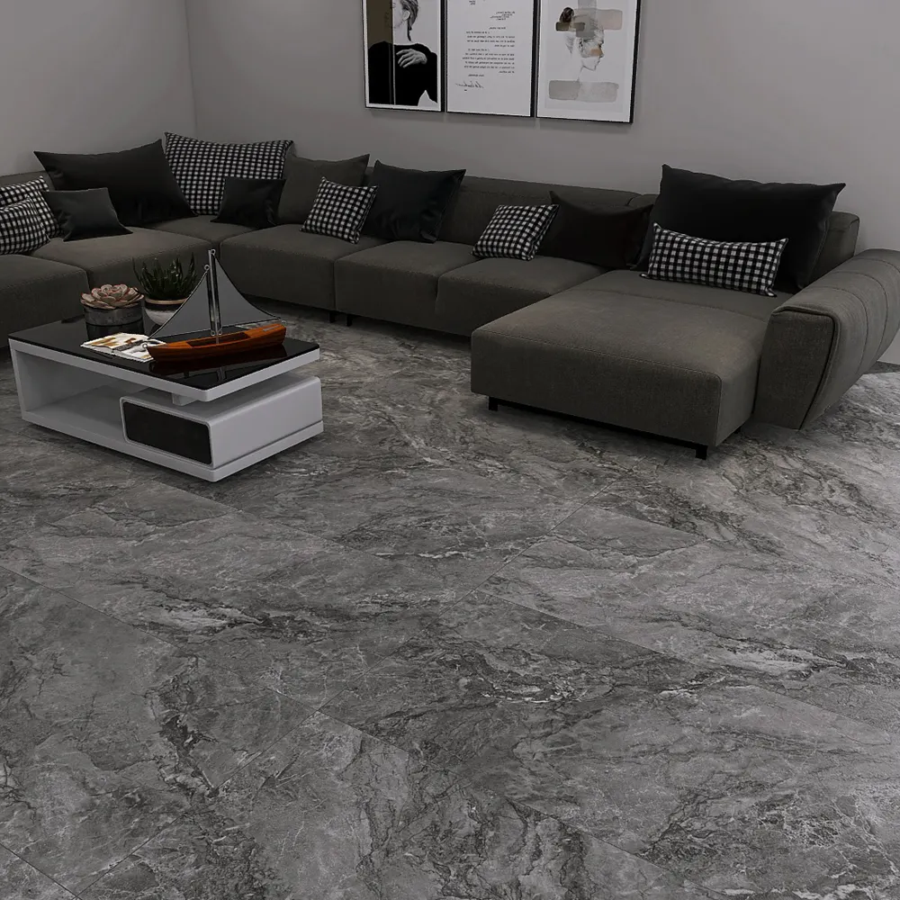 Stone-Look Polished Porcelain Stair Tread Tile 750x1500mm