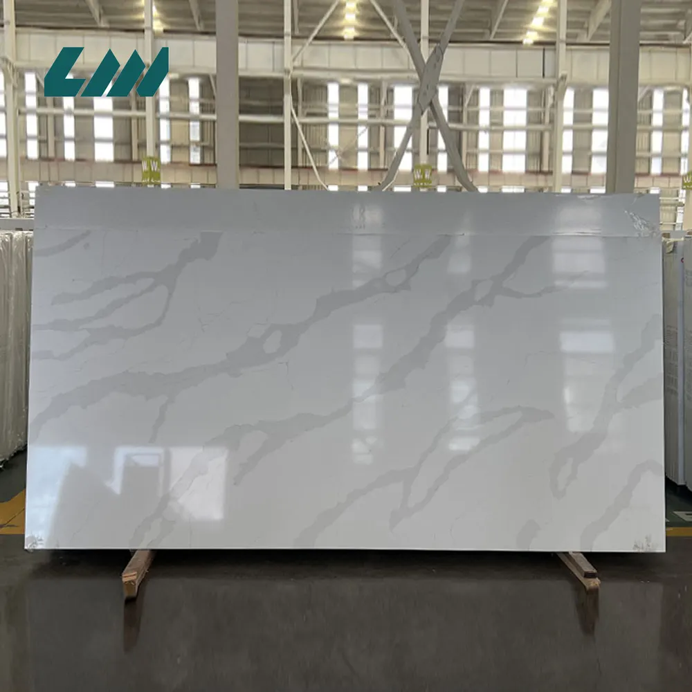 Calacatta Engineered Quartz Slab 3200x1600mm