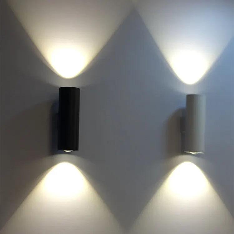 Dimmable Aluminum LED Wall Light Black/White 5-20W IP65