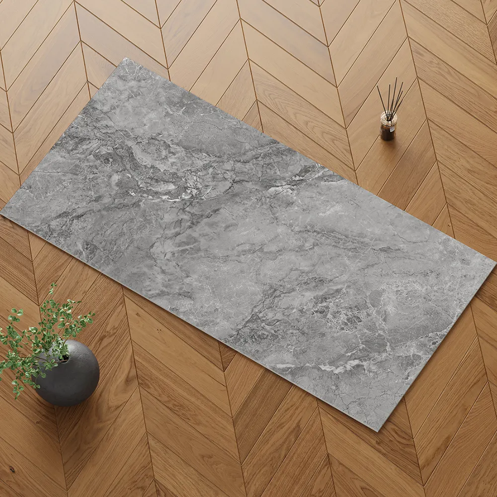 Stone-Look Polished Porcelain Stair Tread Tile 750x1500mm