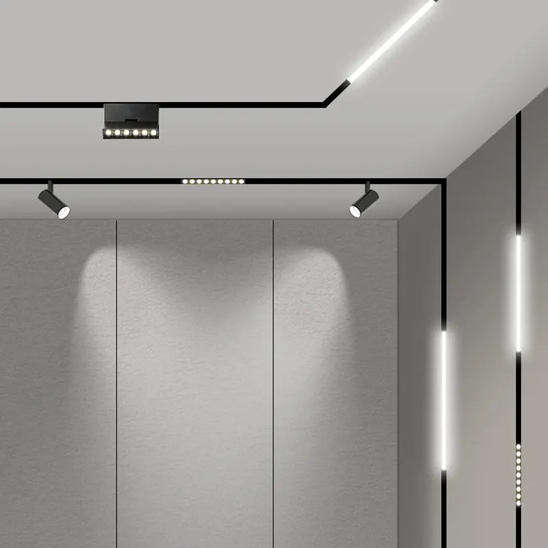 Slim Dimmable Aluminum Linear LED Pendant Light
