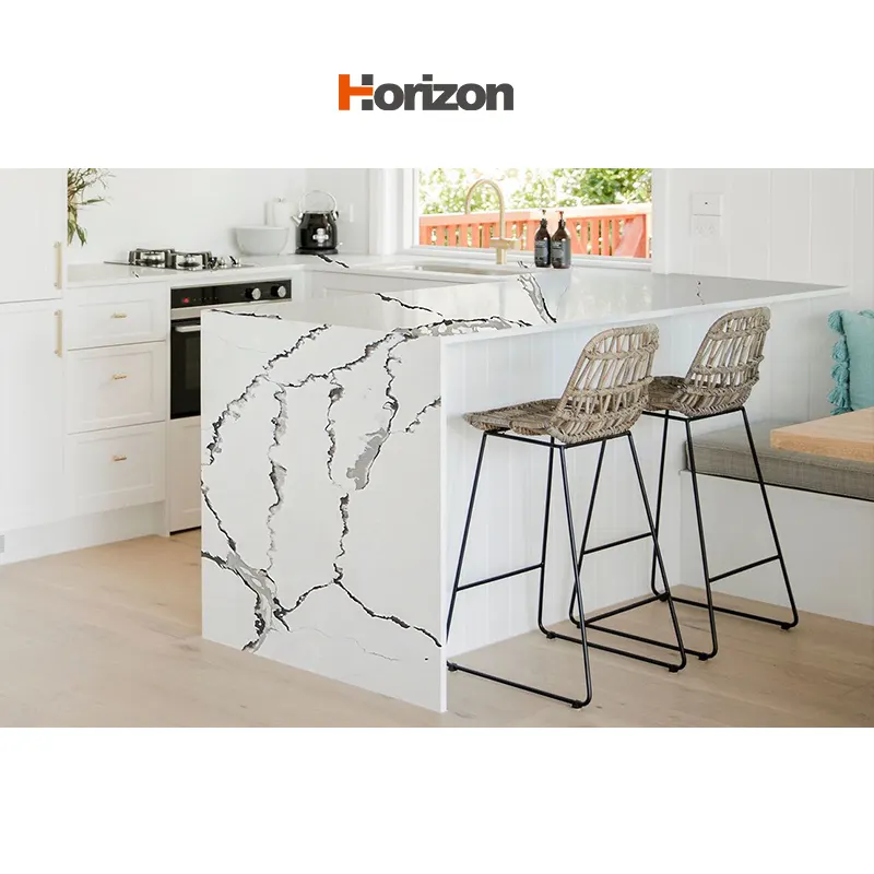 White Engineered Quartz Slab 3200x1600mm