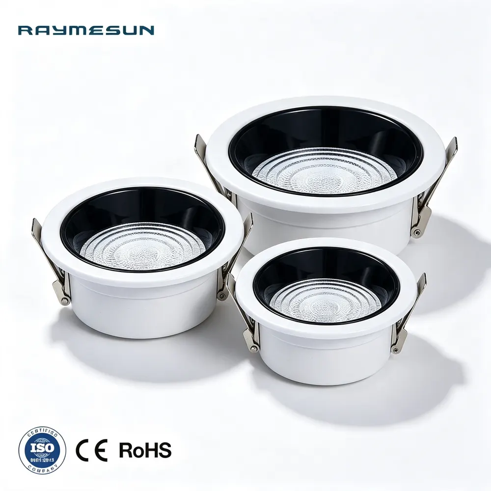 Adjustable Dimmable Recessed LED Downlight Black/White 3W IP54 4000K