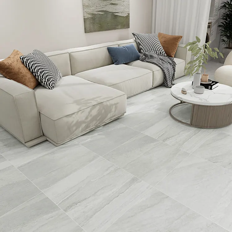 Non-Slip Stone-Look Porcelain Floor Tile 600x600mm