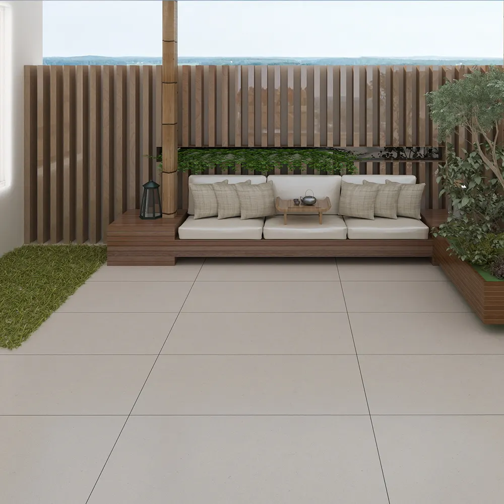 Non-Slip Stone-Look Matte Porcelain Outdoor Tile 600x1200mm