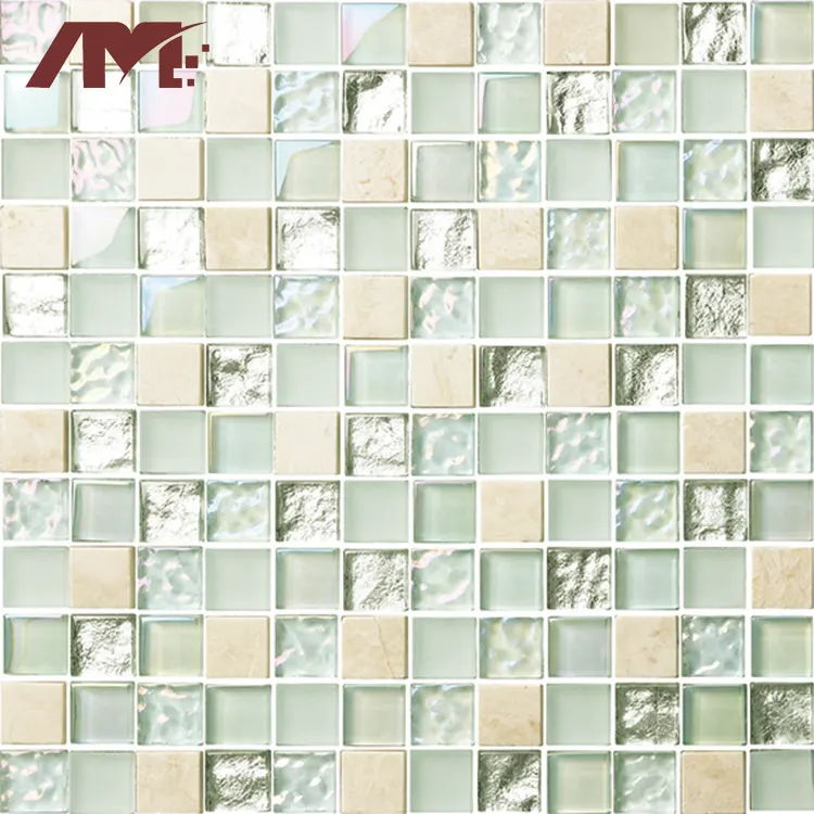 Gold Glass Mosaic Tile 8mm Thick