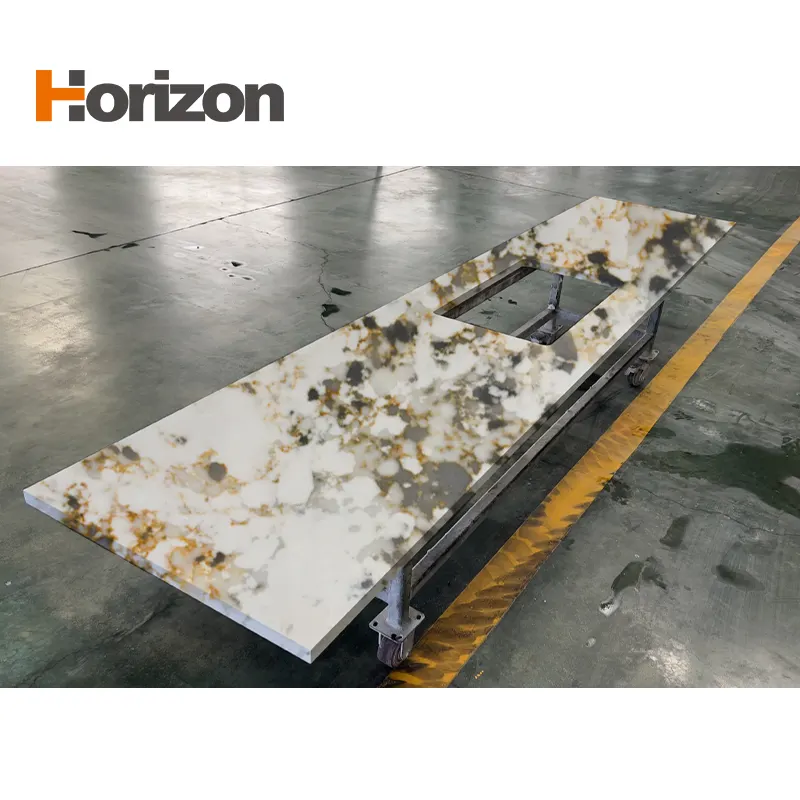 Polished Engineered Quartz Slab 3200x1600mm