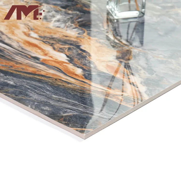 Non-Slip Marble-Look Porcelain Wall And Floor Tile 600x600mm