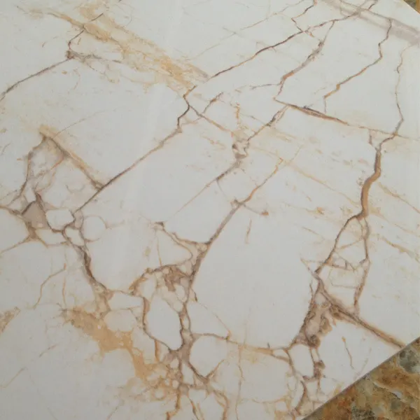 Marble-Look Polished Porcelain Floor Tile 600x600mm