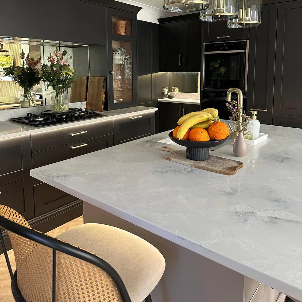 White Engineered Quartz Slab 3200x1600mm