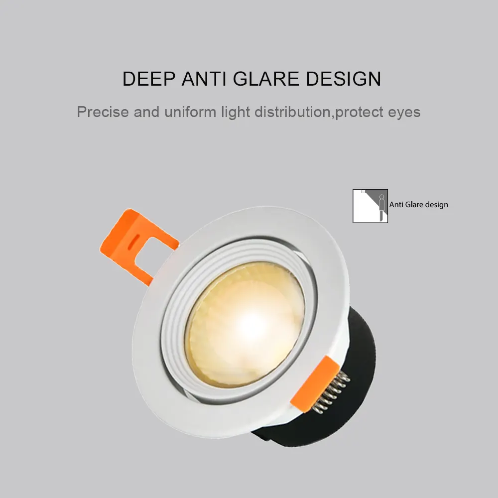 Adjustable Dimmable Recessed LED Downlight 5-30W 3000K/4000K/6000K