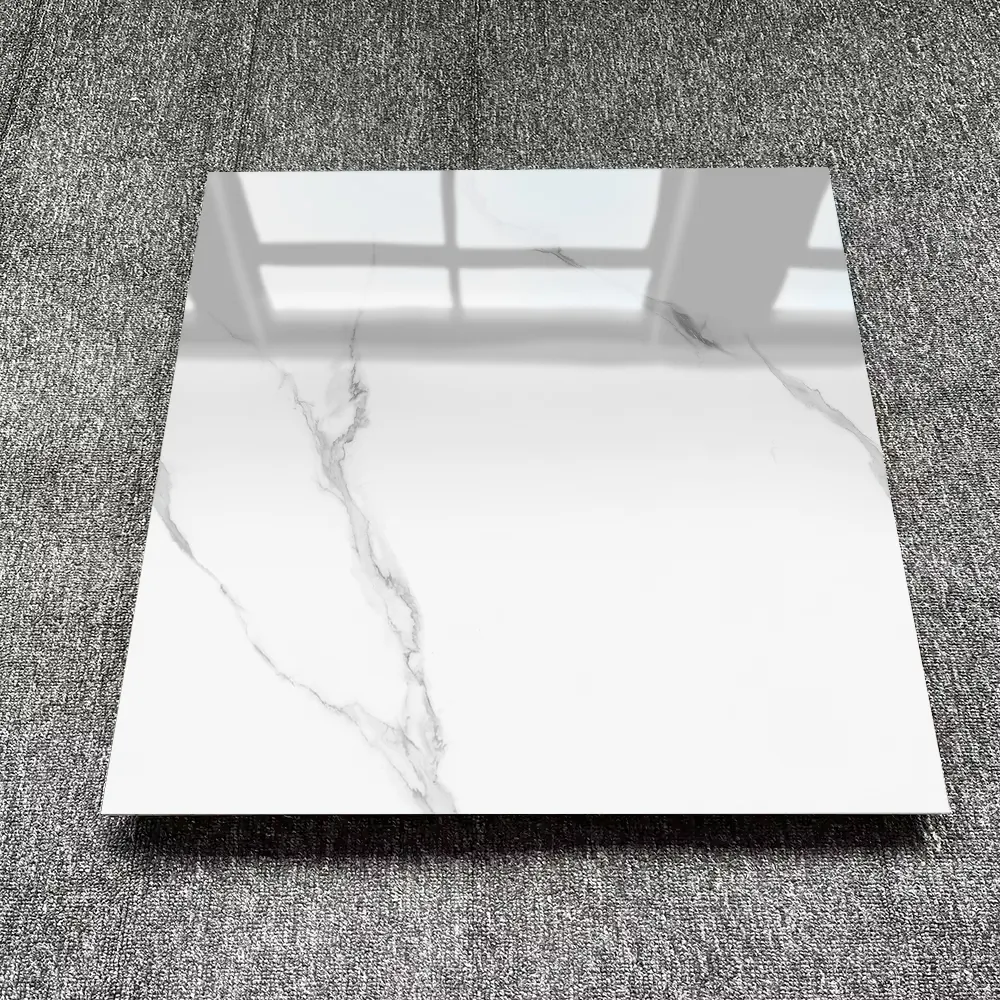 Carrara White Porcelain Wall And Floor Tile 80x80cm product sample