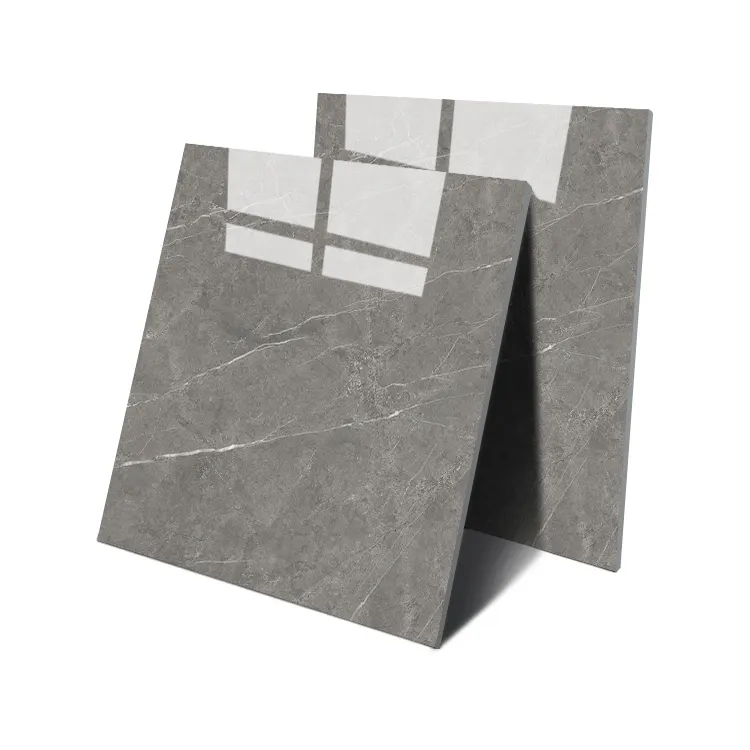 Calacatta Gray Polished Porcelain Floor Tile 600x600mm product sample