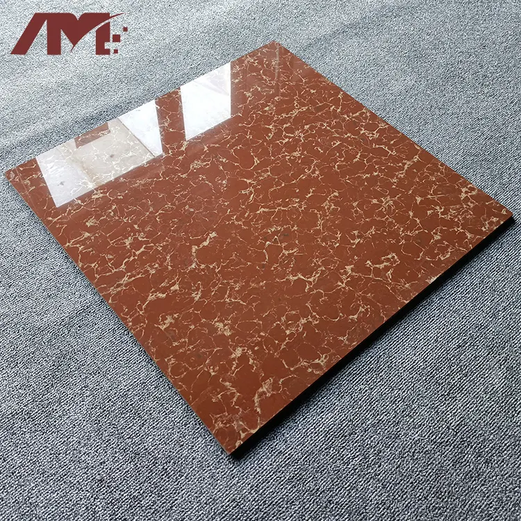 Marble-Look Polished Porcelain Floor Tile 600x600mm