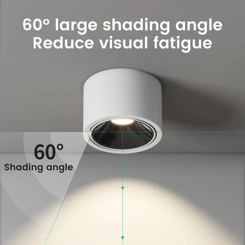 Adjustable Surface-Mounted Aluminum LED Downlight 10W