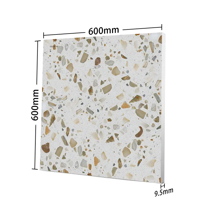 Non-Slip Stone-Look Matte Porcelain Floor Tile 600x600mm