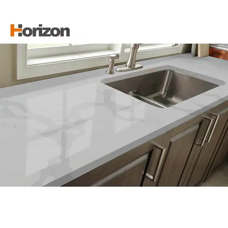Calacatta Polished Engineered Quartz Slab 3200x1600mm
