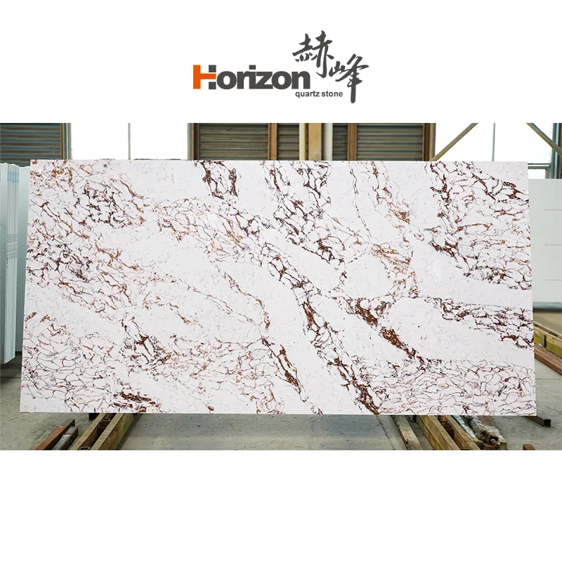 Calacatta White/Gold Engineered Quartz Slab 3200x1600mm