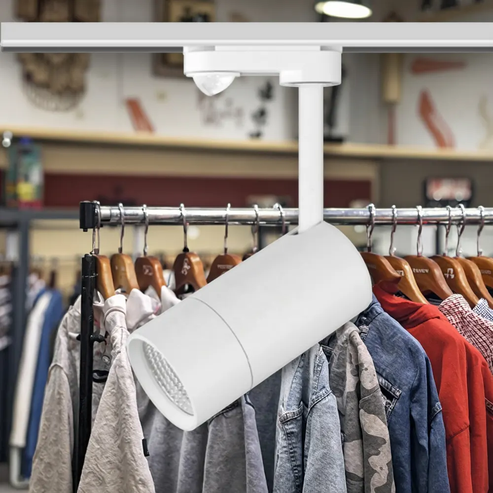 Adjustable Dimmable TRIAC COB LED Track Spotlight White 30W